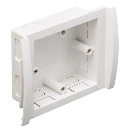 DD1510WH Marshall Tufflex Socket Box, 180mm x 57mm, 1 Gang, ABS, White ...