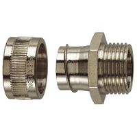 Show details for  Fixed External Threaded Gland, 20mm, M20, Nickel Plated Brass, IP54