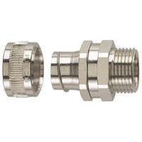 Show details for  Swivel External Threaded Gland, 25mm, M25, Nickel Plated Brass, IP54
