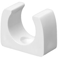 Show details for  20mm Round Spring Clip Saddle - White