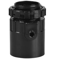 Show details for  25mm Male Adaptor with Lockring - Black