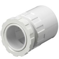 Show details for  25mm Male Adaptor with Lockring - White