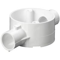 Show details for  20mm 2 Way Through Junction Box - White