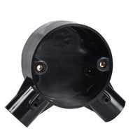 Show details for  20mm 2 Way Angle Junction Box - Black