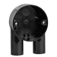 Show details for  Mita Tangent U Junction Box, 20mm, Black