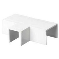 Show details for  25mm x 16mm Mini Trunking Flat Tee - White [Pack of 10]