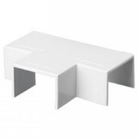 Show details for  38mm x 16mm Mini Trunking Flat Tee - White [Pack of 10]