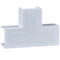 Show details for  38mm x 25mm Mini Trunking Flat Tee - White [Pack of 10]
