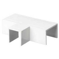 Show details for  38mm x 38mm Mini Trunking Flat Tee - White [Pack of 5]