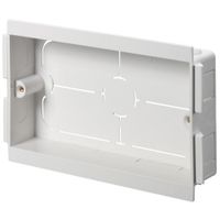Show details for Mita Socket Mounting Box, 2 Gang, 25mm, White