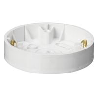 Show details for  Mita Ceiling Rose Box, 82mm x 13.5mm, 16mm x 16mm / 25mm x 16mm, White