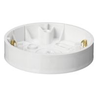 Show details for Mita Ceiling Rose Box, 82mm x 13.5mm, 16mm x 16mm / 25mm x 16mm, White
