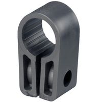 Show details for  15.2mm Heavy Duty Single Hole Black Cable Cleat - [Pack of 50]