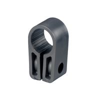 Show details for  Schneider 27.7mm Heavy Duty Single Hole Black Cable Cleat  - [Pack of 20]