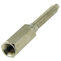 Show details for  Extension Stud, M3.5 x 35mm, Brass, Bright Nickel Plated [Pack of 100]