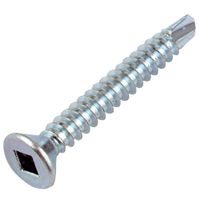 Show details for  Square-Lok Countersunk Plain Driller Screw, 8 x 1" [Pack of 200]