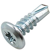 Show details for  Wafer Head Self Driller Screw, 4.2mm x 13mm, Steel, Bright Zinc Plated [Pack of 200]