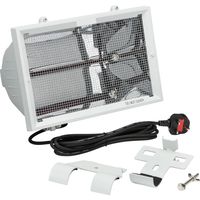 Show details for  1.3kW Shortwave Infrared Heater, 230V, IP24, White