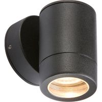 Show details for  35W Single Fixed Wall Light, GU10, IP65, Black