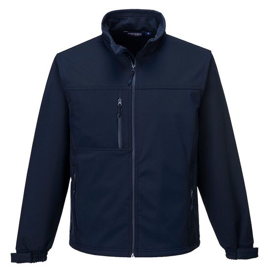 Softshell Jacket, 3 Layer, Navy, Large