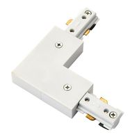 Show details for  Track L Connector, White
