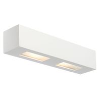 Show details for  Box Twin Wall Light, 28W, White