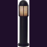 Show details for  Bollard Post Light, E27 (Lamp Not Included), 650mm, Aluminium, Black, IP44, Louvre Range