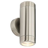 Show details for  Atlantis Twin Wall Light, 7W, IP65, Brushed Stainless Steel