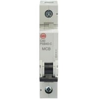 Show details for 40A MCB, 1 Pole, C Curve, 10kA