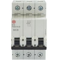 Show details for  16A MCB, 3 Pole, B Curve, 10kA
