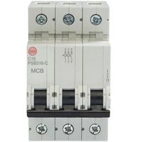Show details for  16A MCB, 3 Pole, C Curve, 10kA