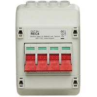 Show details for 100A Enclosed Insulated Supply Isolator, 4 Pole, IP20