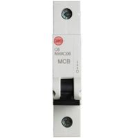 Show details for 6A MCB, 1 Pole, C Curve, 6kA