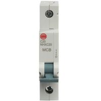 Show details for 20A MCB, 1 Pole, C Curve, 6kA