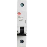 Show details for 50A MCB, 1 Pole, C Curve, 6kA