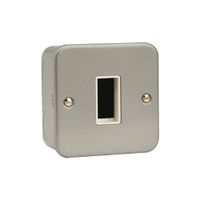 Show details for Click Mini Grid 1 Gang 1 Module Unfurnished Switch Plates with Back Box Metalclad