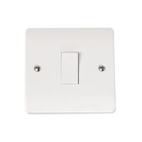 Show details for  Click Mode 10A 1 Gang 2 Way Light Switch White       