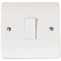 Show details for  10AX Intermediate Plate Switch, 1 Gang, White, Mode Range