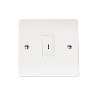 Show details for  Click Mode 10A 1 Gang 2 Way Key Switch White       