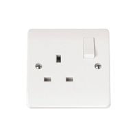 Show details for  Scolmore 13A 1 Gang DP Switched White Socket CMA035