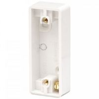 Show details for Architrave Pattress Box with Earth Terminal, 1 Gang, 19mm, White, Urea, Mode Range