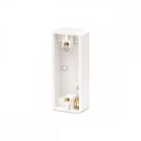 Show details for  Click Mode 1 Gang Architrave Pattress Back Box White        