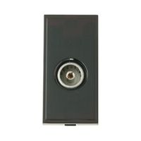 Show details for Click New Media Single Female IEC (TV) (Shielded) Euro Module Black