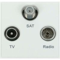 Show details for  Triplexed Media Module, White, New Media Range