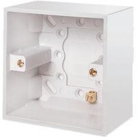 Show details for  Deep Pattress Box with Earth Terminal, 47mm, 1 Gang, White, Polar Range