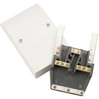 Show details for 45A Easyfit Dual Appliance Outlet Plate, White, Polar Range