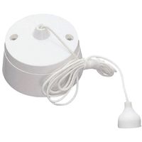 Show details for  10AX 2 Way Ceiling Pull Cord Switch, White, Essentials Range