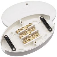Show details for  60A Junction Box 3 Terminal - White