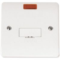 Show details for  13A Fused Connection Unit with Neon, 1 Gang, White, Mode Range