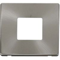 Show details for  MiniGrid Cover Plate, 2 Gang, Brushed Stainless, Definity Range